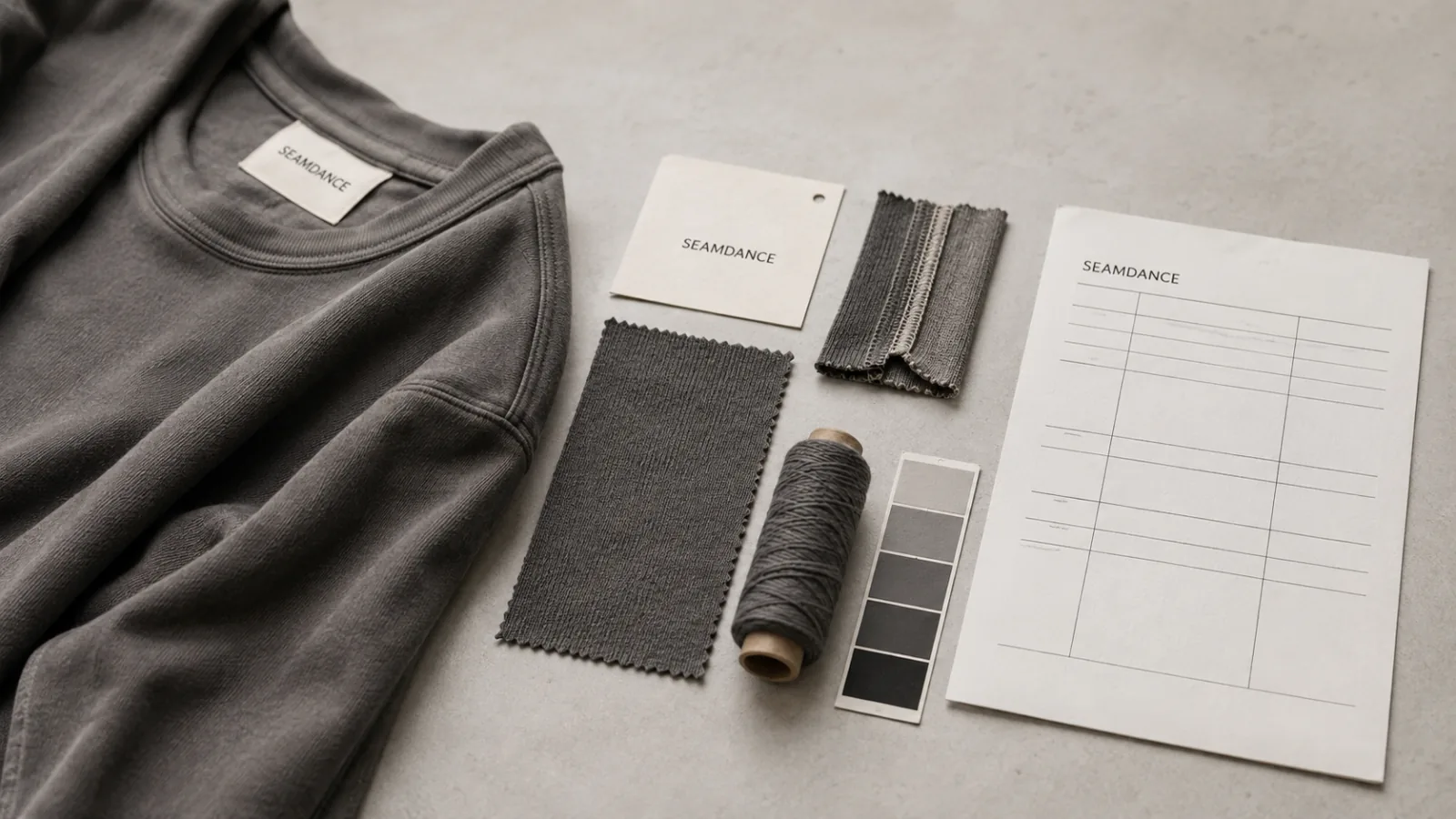 Turning a reference garment into a fabric specification