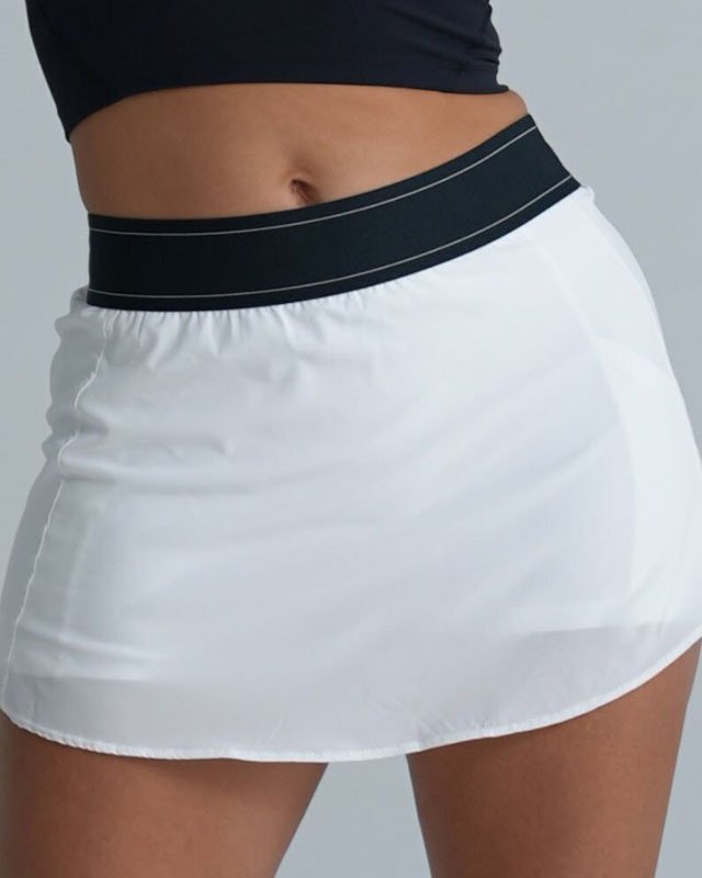 Breathable Tennis Skort — White