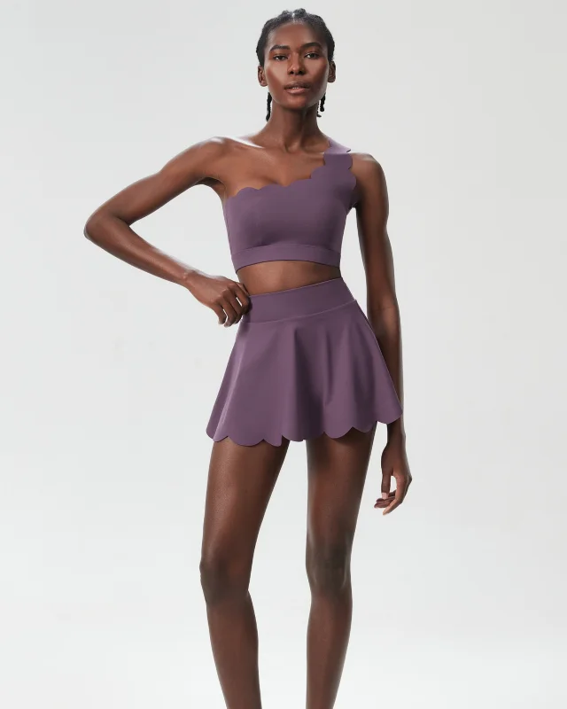 Plus-Size Quick-Dry Tennis Set — Plum