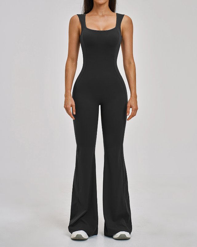 Open-Back Jumpsuit — Midnight