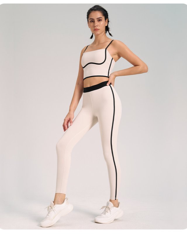 Brushed Cami Yoga Set — White