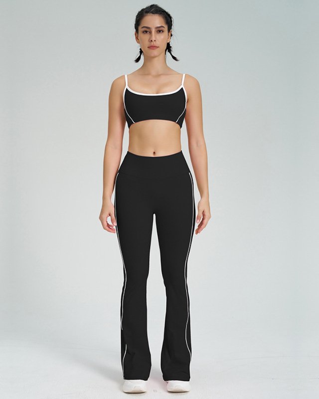 Flared Leggings — Black