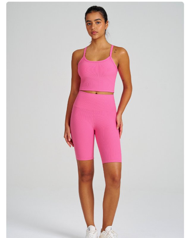High-Rise Cami Yoga Set II — Pink