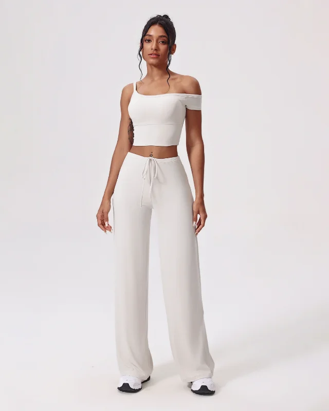 Seamless Quick-Dry Yoga Set II — White
