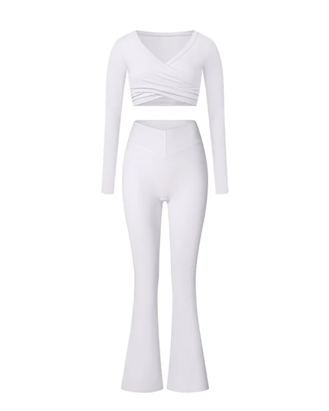Seamless Brushed Yoga Set II — White