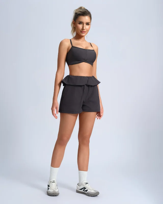 Seamless Quick-Dry Brushed Yoga Set — Black