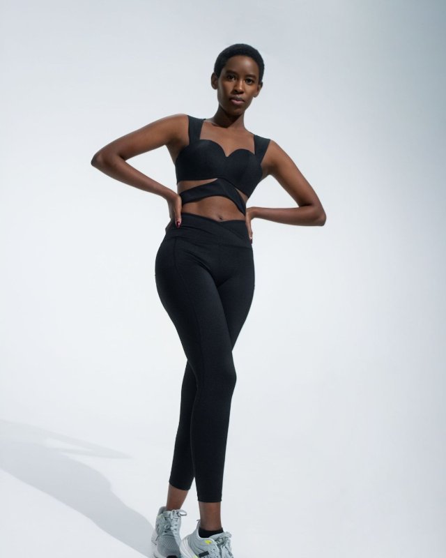 Breathable Yoga Set — Black