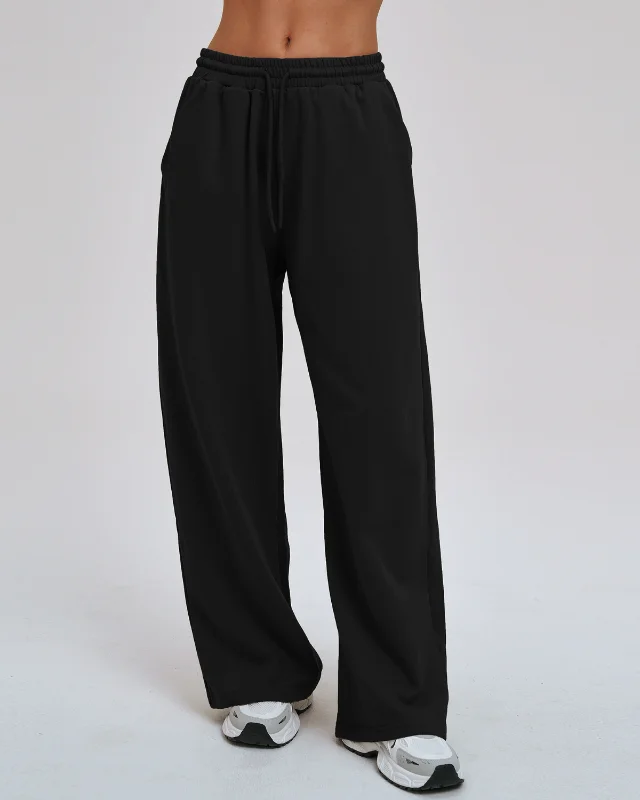 Wide-Leg Leggings — Navy