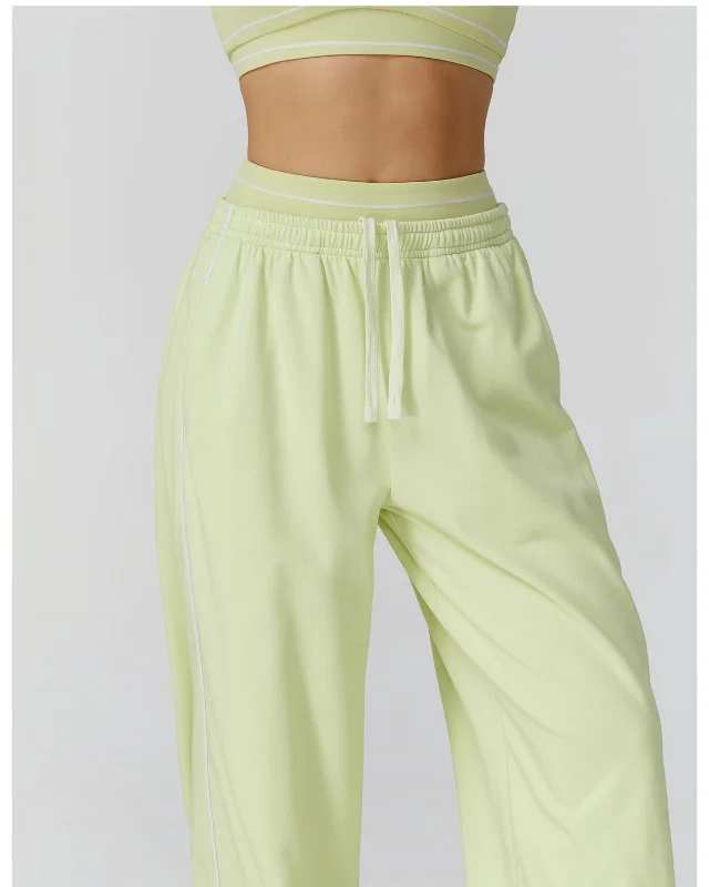 High-Rise Color-Block Leggings — yellow