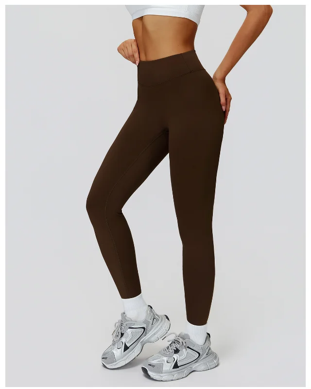 High-Rise Leggings VII — Brown