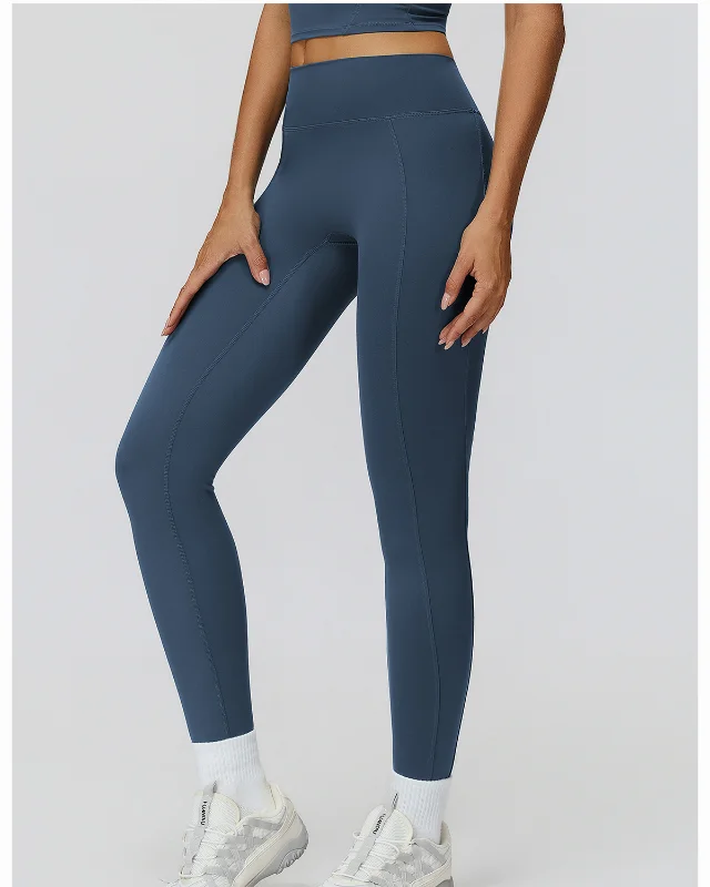 High-Rise Brushed Leggings VII — navy
