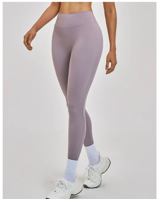 High-Rise Brushed Leggings VIII — Mauve