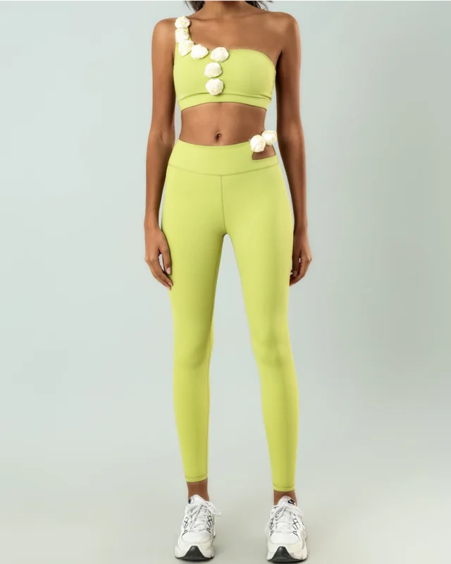 Seamless High-Rise Quick-Dry Yoga Set II — Green