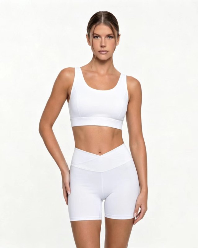 Short-Sleeve Bike Shorts II — White